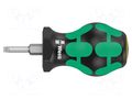 Screwdriver: standard; slot; 3.5x0.6mm; STUBBY WERA WERA.05008840001