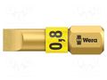 Screwdriver bit; slot; 5.5x0.8mm; Overall len: 25mm; BiTorsion WERA WERA.05056172001