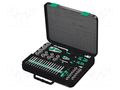 Wrench-set; socket spanner; Mounting: 1/2",1/4"; Zyklop; 43pcs. WERA WERA.05160785001
