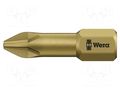 Screwdriver bit; Phillips; PH3; Overall len: 25mm; TORSION WERA WERA.05056625001