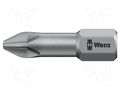 Screwdriver bit; Phillips; PH2; 1/4"; Overall len: 25mm; TORSION WERA WERA.851/1TZ/2