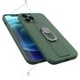 Ring Case silicone case with finger grip and stand for Samsung Galaxy S21+ 5G (S21 Plus 5G) silver, Hurtel 5907769327827 5907769327827