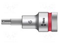 Socket; Hex Plus key,socket spanner; HEX 6mm; 1/2"; Zyklop WERA WERA.05003822001