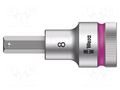 Socket; Hex Plus key,socket spanner; HEX 8mm; 1/2"; Zyklop WERA WERA.05003824001