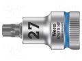 Socket; socket spanner,Torx®; Size: TX27; 3/8"; 35mm; Zyklop WERA WERA.05003064001