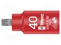 Socket; insulated,socket spanner,Torx®; Size: TX40; 3/8"; 55mm WERA WERA.05004924001