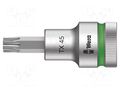 Socket; socket spanner,Torx®; Size: TX45; 1/2"; 60mm; Zyklop WERA WERA.05003835001