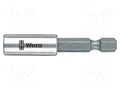 Holder; 1/4"; Overall len: 50mm; Mounting: 1/4" (E6,3mm) WERA WERA.893/4/1/K