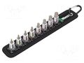 Wrench-set; hex key,socket bits; Mounting: 1/4"; 28mm WERA WERA.BELT/A2