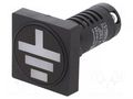 Earting indicator; 22mm; PK22; -25÷70°C; IP54; 24VAC; 24VDC SPAMEL PK22-WU-24