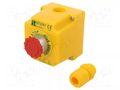 Control cassette; ST22; No.of butt: 1; mushroom; IP65; plastic; NC SPAMEL ST22K1-05-1