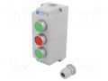 Control cassette; ST22; No.of butt: 3; flat; IP65; plastic SPAMEL ST22K3-02-1