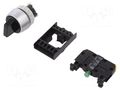 Switch: rotary; 22mm; Stabl.pos: 2; NO; black; IP65; prominent; ST22 SPAMEL ST22-P-CZ-10