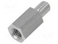 Screwed spacer sleeve; 12mm; Int.thread: M5; Ext.thread: M5 DREMEC TFM-M5X12/DR238