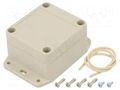 Enclosure: multipurpose; X: 60mm; Y: 65mm; Z: 40mm; with fixing lugs HAMMOND HM-RP1025BF