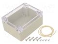 Enclosure: multipurpose; X: 90mm; Y: 115mm; Z: 55mm; Ritec; ABS; beige HAMMOND HM-RZ0311C