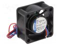 Fan: DC; axial; 12VDC; 40x40x20mm; 10m3/h; 18dBA; slide; 6000rpm EBM-PAPST 412-099