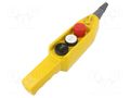 Control cassette; PKS-3; No.of butt: 3; mushroom,round; IP65 SPAMEL PKS-3-W04