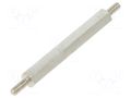 Screwed spacer sleeve; 45mm; Ext.thread: M3; hexagonal; brass DREMEC TMM-M3X45/DR415
