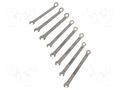 Wrench-set; combination spanner; stainless steel; 8pcs. ENGINEER FUT.TS-04