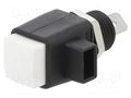 Laboratory clamp; white; 16A; screw,spring clamp; nickel; L: 44mm SCHÜTZINGER ESD798-WS