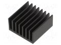 Heatsink: extruded; grilled; BGA; black; L: 16.5mm; W: 16.5mm Wakefield Thermal LTN20069