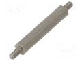 Screwed spacer sleeve; 30mm; Ext.thread: M3; hexagonal DREMEC TMM-M3X30/DR444