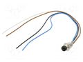 Connector: M8; socket; 718; male; PIN: 4; 60V; unshielded; 4A; IP67 BINDER 09-3391-00-04