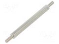 Screwed spacer sleeve; 45mm; Ext.thread: M3; hexagonal; brass DREMEC TMM-M3X45/DR413