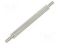 Screwed spacer sleeve; 45mm; Ext.thread: M3; hexagonal; brass DREMEC TMM-M3X45/DR413