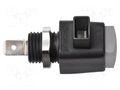 Laboratory clamp; grey; 16A; screw,spring clamp; nickel; L: 44mm SCHÜTZINGER ESD798-GR