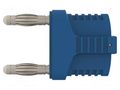 Connector: 4mm banana; stackable safety shunt; 12A; 33VAC; 70VDC SCHÜTZINGER KURZ194IGMBNI-BL