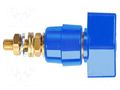 Laboratory clamp; blue; 1kVDC; 63A; brass; polycarbonate SCHÜTZINGER POL631L-BL