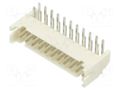 Connector: wire-board; socket; male; PIN: 22; 2A; 100V; angled; THT ADAM TECH 2SHDC22TR