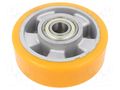 Transport wheel; Ø: 125mm; W: 40mm; 400kg; polyurethane; ALPU RADER ALPU-125/20K
