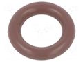 O-ring gasket; FPM; Thk: 2mm; Øint: 6mm; brown; -20÷200°C ORING USZCZELNIENIA TECHNICZNE O-6X2-80-FPM-BR