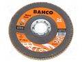 Flap grinding wheels; Ø: 125mm; Granularity: 120; 22.23mm BAHCO SA.3926-125IM-C120