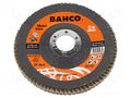 Flap grinding wheels; Ø: 125mm; Øhole: 22.23mm; Granularity: 40 BAHCO SA.3926-125IM-C40