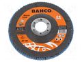 Flap grinding wheels; Ø: 125mm; Øhole: 22.23mm; Granularity: 120 BAHCO SA.3927-125IM-P120