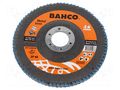 Flap grinding wheels; Ø: 125mm; Øhole: 22.23mm; Granularity: 60 BAHCO SA.3927-125IM-P60