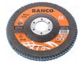 Flap grinding wheels; Ø: 125mm; Øhole: 22.23mm; Granularity: 80 BAHCO SA.3927-125IM-P80