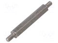 Screwed spacer sleeve; 40mm; Ext.thread: M4; hexagonal DREMEC TMM-M4X40/DR446
