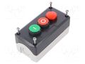 Control cassette; 22mm; Harmony XB5; No.of butt: 2; flat; IP66 SCHNEIDER ELECTRIC XALD363B