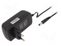 Power supply: switching; mains,plug-in; 24VDC; 1A; 24W; 86%; black CELLEVIA POWER CLW-2424-W2E-EB25