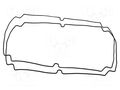 Gasket; for enclosures; Kit: rubber gasket x2; 2pcs. HAMMOND HM-1554YGASKET