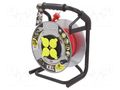 Extension lead; 3x1.5mm2; reel,with non-rotating sockets; red KEL W-99246