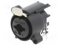 Connector: Jack 6,3mm + XLR; socket; female; angled 90°; THT; 3A NEUTRIK NTR-NCJ6FA-H