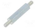 Screwed spacer sleeve; 20mm; Ext.thread: M3; hexagonal; steel DREMEC TMM-M3X20/DR424
