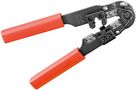 Crimping Tool for Modular Connectors, black-red - for crimping 8-pin Western plugs type RJ45 77124