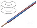 Wire; X07V-K; stranded; Cu; 2.5mm2; PVC; blue-red; 450V,750V LAPP X07V-K250BL/RD